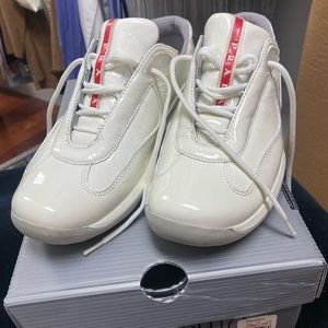 Womens Prada White Sneakers like NEW